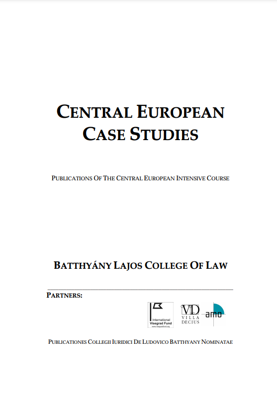 14. P. Smuk, Central European Case Studies, Győr 2007