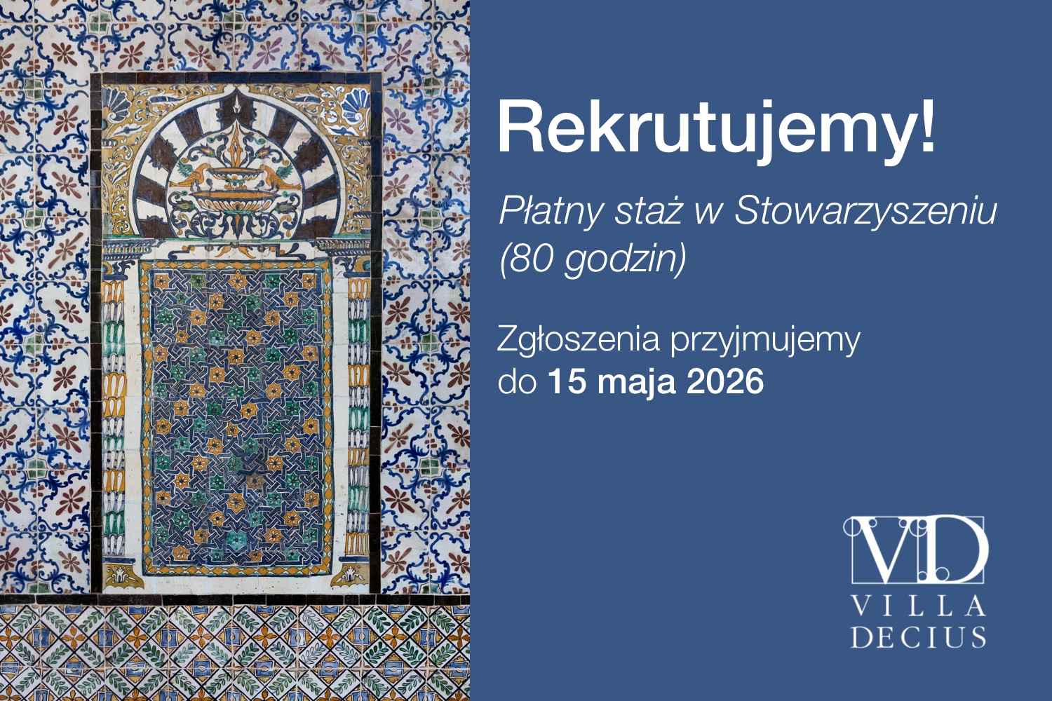 Płatny staż w Willi Decjusza